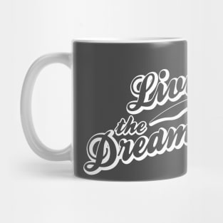 Livin' The Dream Retro White Print Mug
